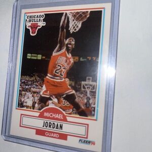 Micheal Jordan Card 1990-91 Fleer -  #26 Collectible Michael Jordan